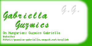 gabriella guzmics business card